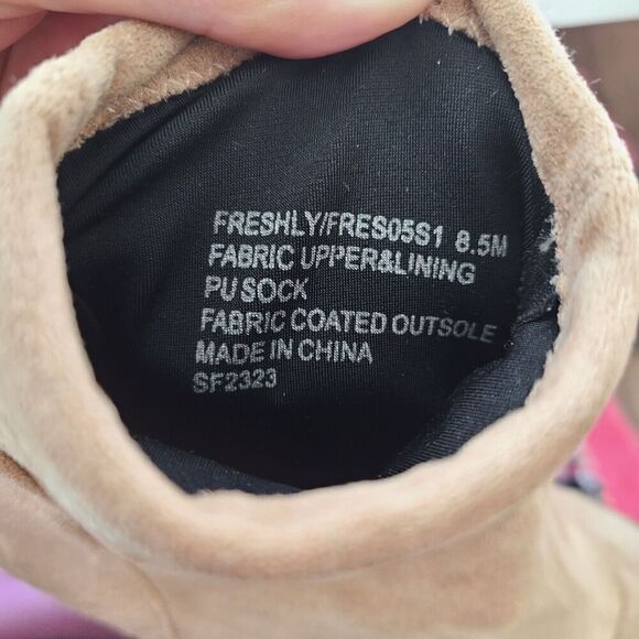 Steve Madden Platform Sock Booties Tan Size 8.5‎ - Picture 9 of 10